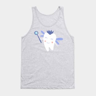 Tooth Fairy on Purple Tank Top